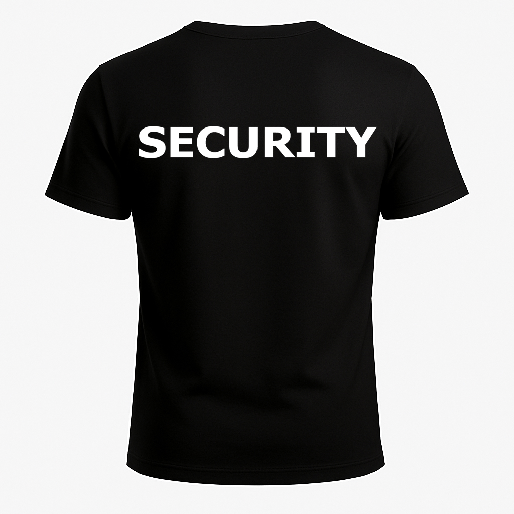 בגדי עבודה חולצת שירות הדפס SECURITY