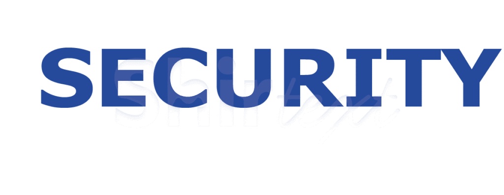 טריקו בגדי עבודה הדפס גב SECURITY