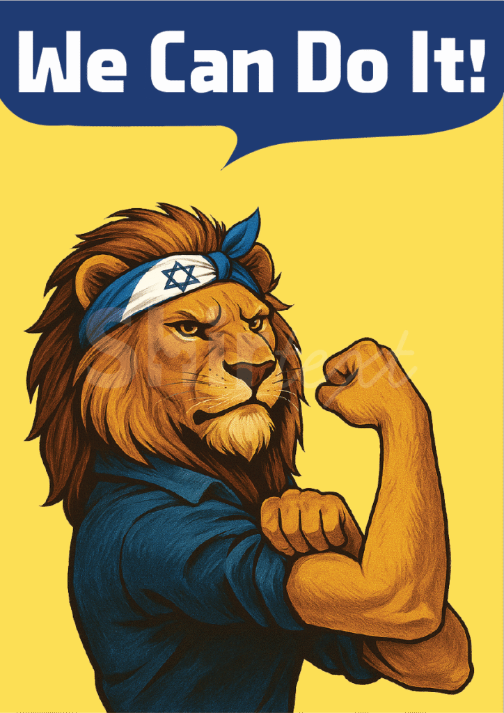 Rising lion We Can Do It!