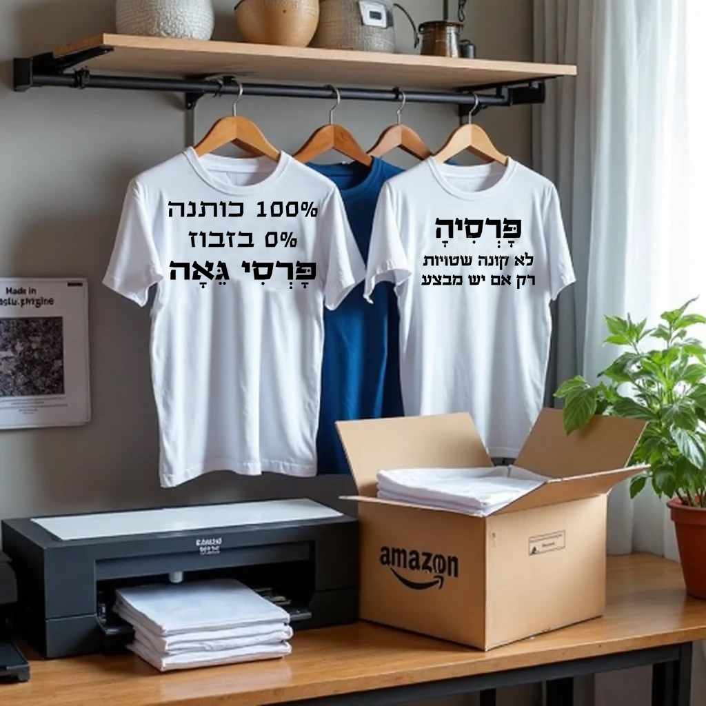 היתרונות של הדפסת חולצות עצמאית מול קנייה באמזון